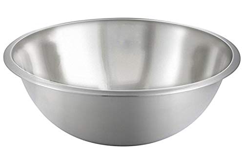 Tiger Chef Heavy Duty Mixing Bowl 3 Quart All-purpose Mixing Bowls for Home and Commercial Use - Best Prep Bowls for cake mixtures, dough’s, salads, pastas, dressings Stainless Steel - 4 Pack