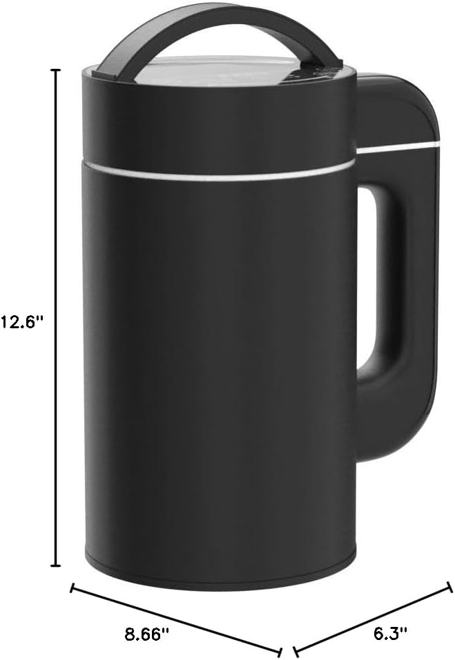 Nut Milk Maker Machine • 40oz • Make Delicious and Healthy Plant Milks In Minutes With Press Of A Button • Oat, Almond, Soy, Coconut, Cashew, Macadamia, Hemp and more • 6-in-1 Multi-Functional (also