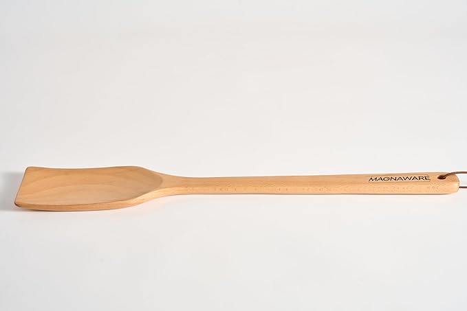 Extra Long Wooden Spatula - 18-inch Heavy Duty Stir Paddle for Cooking in Big Pots - Big Cooking Spoon For Cajun, Brewing, Grill, Mixing, Stirring - Solid Natural Hard Wood Large Spatula
