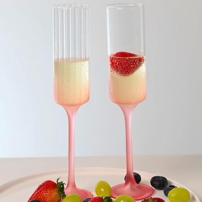 Coffee & Cheers Gift Bundle β Elegant French Press with Hand -Blown Champagne Flutes