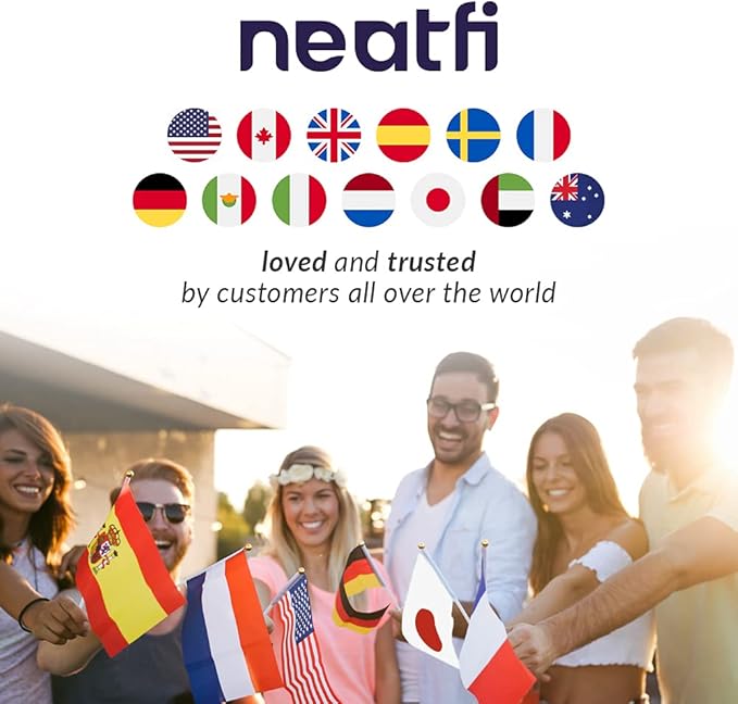 Neatfi XL 2,500 Lumens LED Task Lamp, 22 Inches Wide, 30W, 162 Pcs SMD LED, Eye-Caring, Desk Light with Clamp for Home, Office, and Study Room (Non-CCT, White)