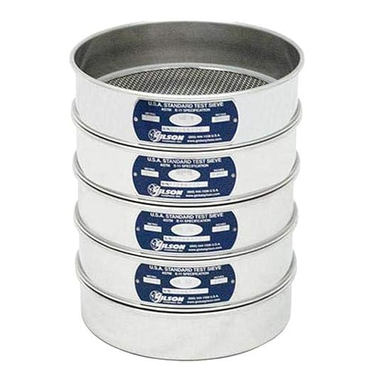 Gilson Performer V8SF 7/16" Stainless Steel Sieve, 7/16", 8" Diameter, Full Height