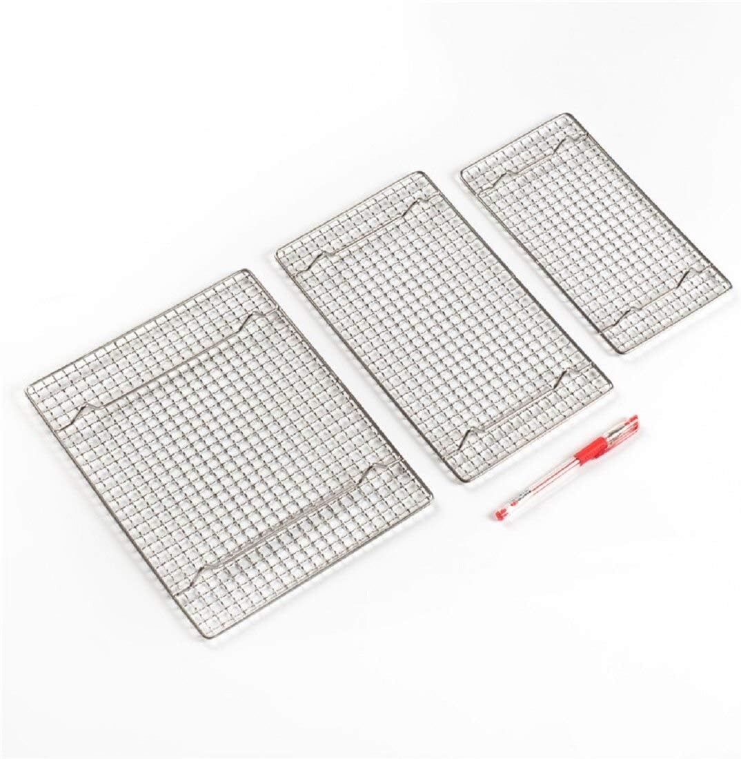 304 Stainless Steel Cooling Rack Versatile Baking Rack Heat Resistant Rust Proof Sturdy Grate 11.8"*11.8"