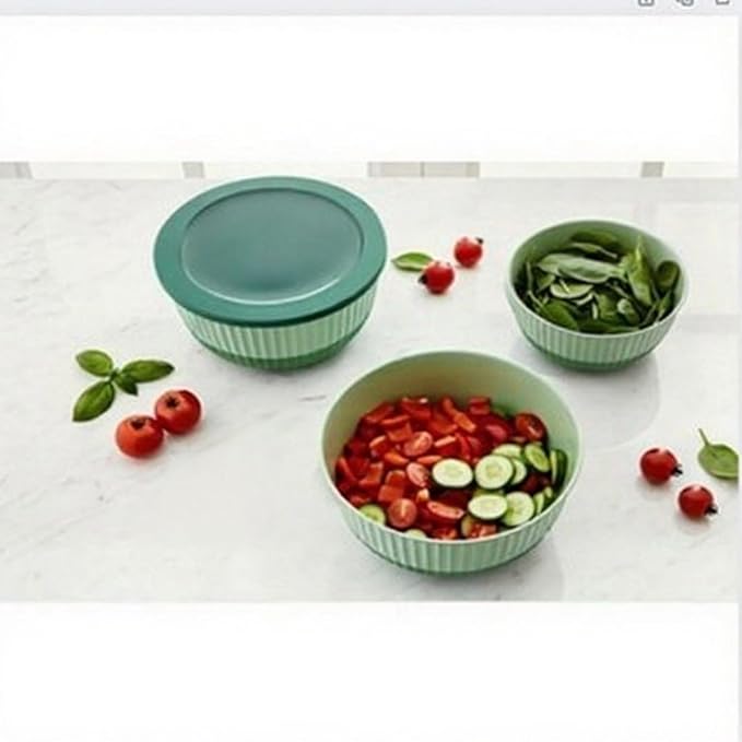 Mixing Bowls with Airtight Lids – 8 Piece Nesting Kitchen Set – BPA-Free, Leak-Proof & Stackable – Dishwasher, Microwave & Freezer Safe