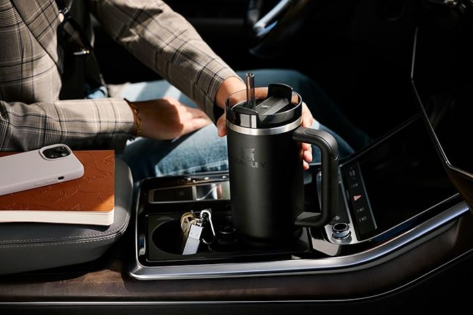 STANLEY Quencher H2.0 Tumbler with Handle and Straw 30 oz | Flowstate 3-Position Lid | Cup Holder Compatible for Travel | Insulated Stainless Steel Cup | BPA-Free | Pistachio