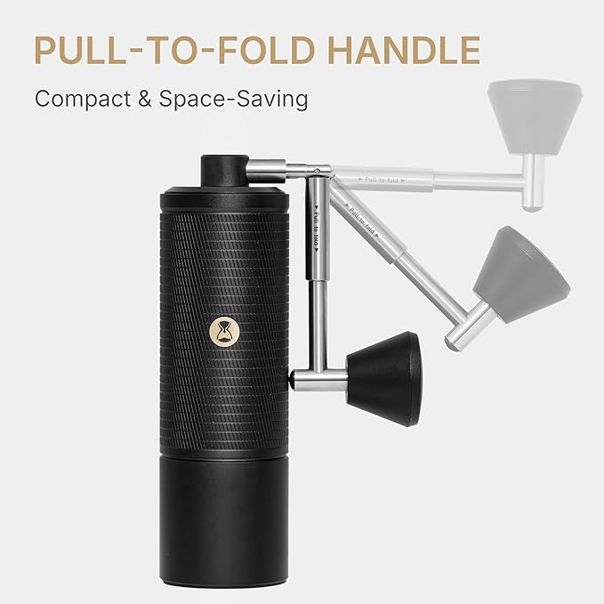 Timemore C5 ESP PRO Manual Coffee Grinder 50 Adjustable Settings, 42mm Stainless Steel Burr Hand Coffee Grinder with Fordable Handle, All Metal, for Espresso, French Press & Pour-over, 30g Capacity