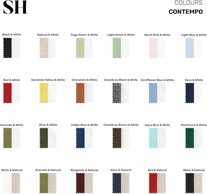 Solino Home Linen Table Runner 90 Inches Long - Aqua Blue and White 100% Pure Linen 14 x 90 Inch Table Runner for Dining - Contempo