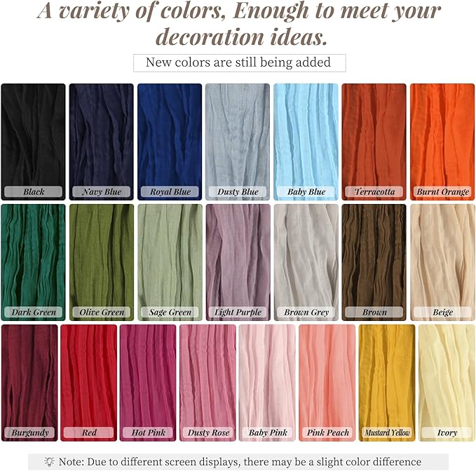 15 Packs Dusty Blue Cheesecloth Table Runner, 13 Ft Grey Blue Rustic Gauze Boho Wedding Table Runner Decoration, Wedding Table Decor Table Cloth for Wedding Party Bridal Shower Table,21.5x157in