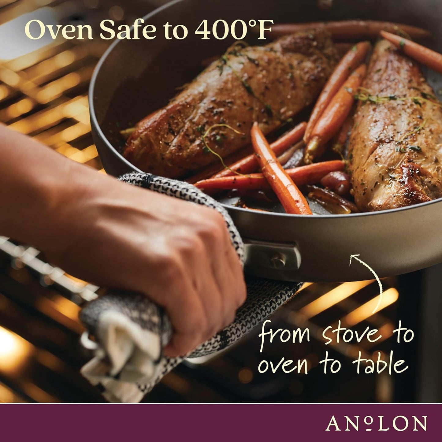 Anolon Advanced Home Hard Anodized Nonstick Frying Pan, 8.5 Inch – Small Non Stick Egg Pan, Durable Nonstick Skillet - Bronze