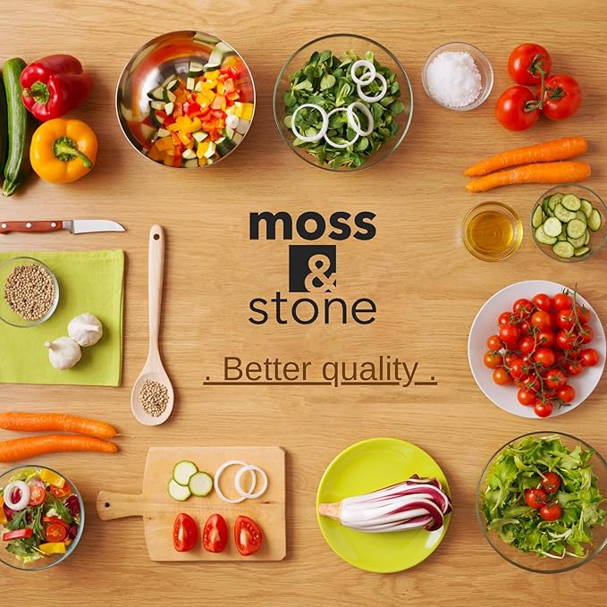 Moss & Stone 4 Peice Nonstick , Aluminum, Copper Pots and Pans Set with Glass Lid, Copper Cookware Set