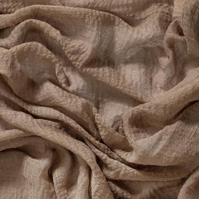Socomi Nude Cheesecloth Table Runner Fall Thanksgiving Gauze 120 Inch Rustic Boho Cheese Cloth Runner for Wedding Party Baby Bridal Shower Centerpiece Decoration Holiday Home Decorations