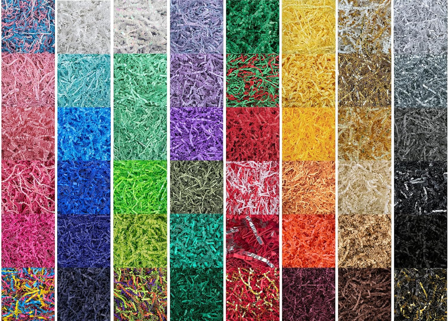 MagicWater Crinkle Cut Paper for Gift Baskets - 2LB - Black & Silver - Perfect for Shredded Paper Filler, Basket Filler, Gift Boxes, Bridesmaid Gifts, Halloween Stuffers & More – For All Occasions