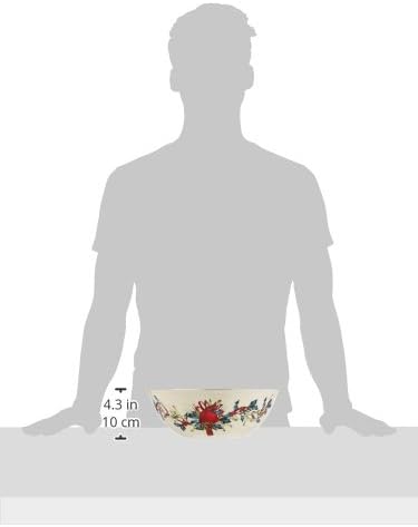 Lenox 830308 Winter Greetings Serving Bowl, Christmas & Holiday Hosting