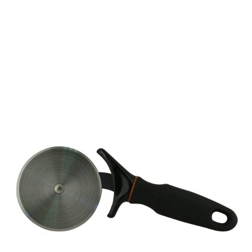 TableCraft E5626 Pizza Cutter Wheel, 4" Stainless Steel Blade with FirmGrip Ergonomic Non-Slip Black Handle, Commercial Grade for Restaurant or Home Kitchen Use