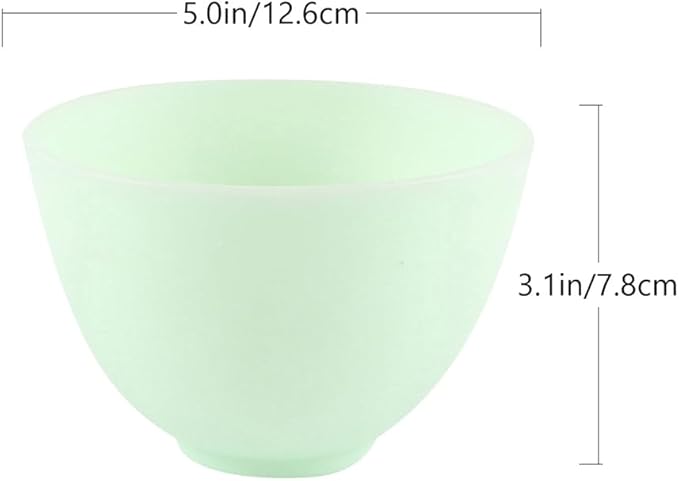 Healifty Silicone Mixing Bowls Set of 3 - Diy Facial Mask Mixing Bowls for Home Spa and Salon Use - Durable and Safe Material for Beauty Applications