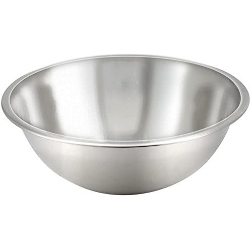 Tiger Chef Mixing Bowl 30 Quart All-purpose Mixing Bowls for Home and Commercial Use - Best Prep Bowls for cake mixtures, dough’s, salads, pastas, dressings Stainless Steel - 4 Pack