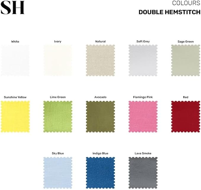 Solino Home Linen Sunshine Yellow Table Runner 108 Inches Long - 100% Pure Linen 14 x 108 Inch Table Runner - Double Hemstitch