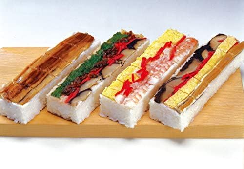 JapanBargain 3130, Wooden Oshizushi Press Maker Rectangular Sushi Press Mold Oshizushihako, 8.5 inch x 2.75 inch, 2 Pack