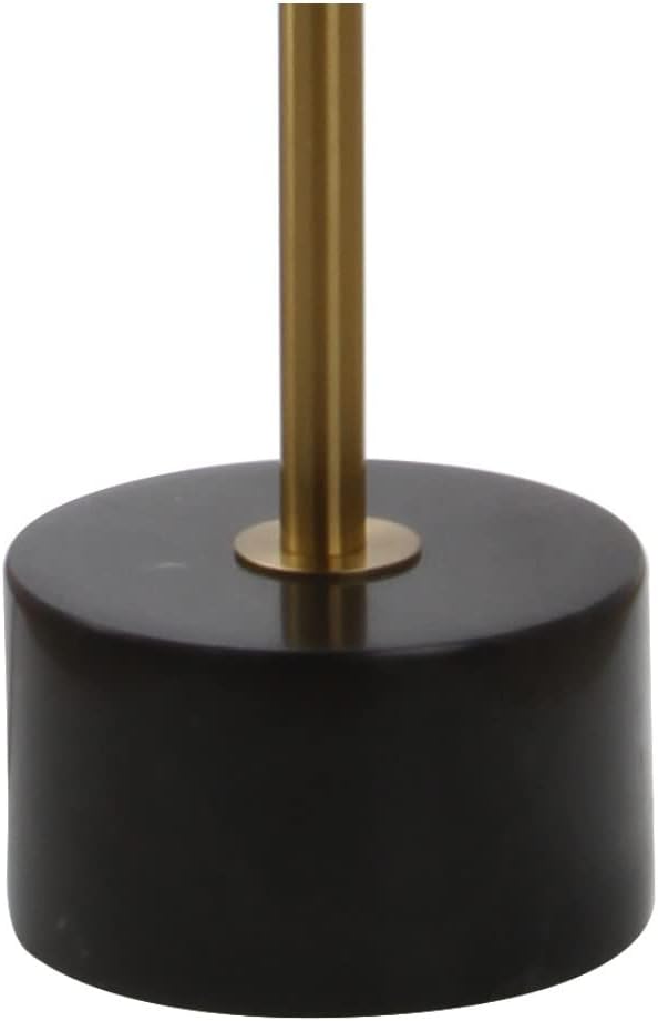 JONATHAN Y JYL6004A Crosby 66" Adjustable Height Metal LED Floor Lamp Modern,Minimalist,Contemporary for Bedrooms, Living Room, Office, Reading, Brass/BlackMarble