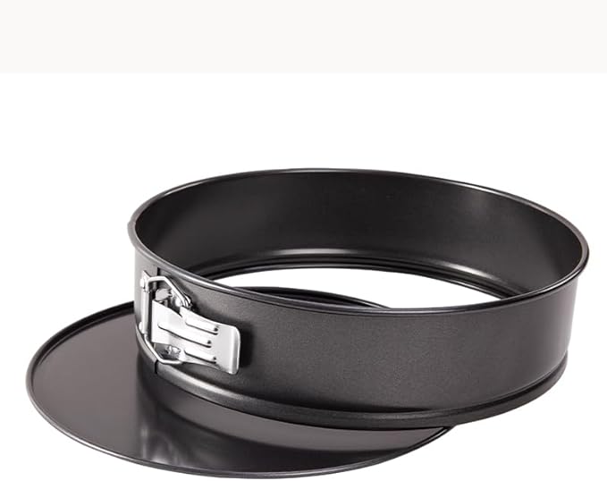 CHEFMADE Springform Pan, 10 Inch Round Cake Pan with Removable Bottom，Chiffon Bakeware for Oven and Instant Pot(Black)