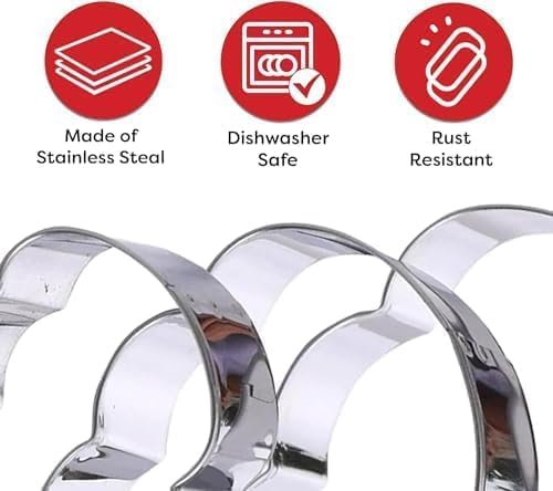 Sugar Skull Cookie Cutter, Food Grade Premium Stainless Steel, Dishwasher Safe