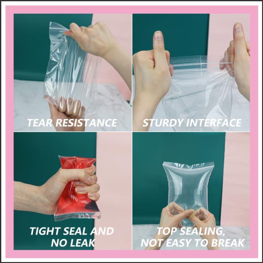 iMailer - 500 Pcs- 11" x 14" Reclosable Plastic Zip Poly Bags- Clear Zip Bag for Prints, Photos, Documents, Clothing, T-Shirt