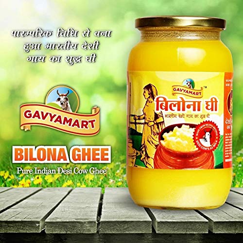 Gavyamart Vedic Bilona Cow Ghee ,Grassfed Ghee – Pasture Raised, Hand Crafted Clarified Butter Made Using Traditional Bilona Method Desi Ghee Jar 2L 67Oz