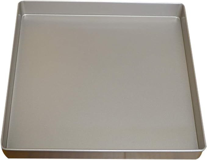 Nonstick Square Baking Pan, 11x11 Inch Carbon Steel Cake Baking Sheet, Cookies Bakeware for Oven Baking Gold