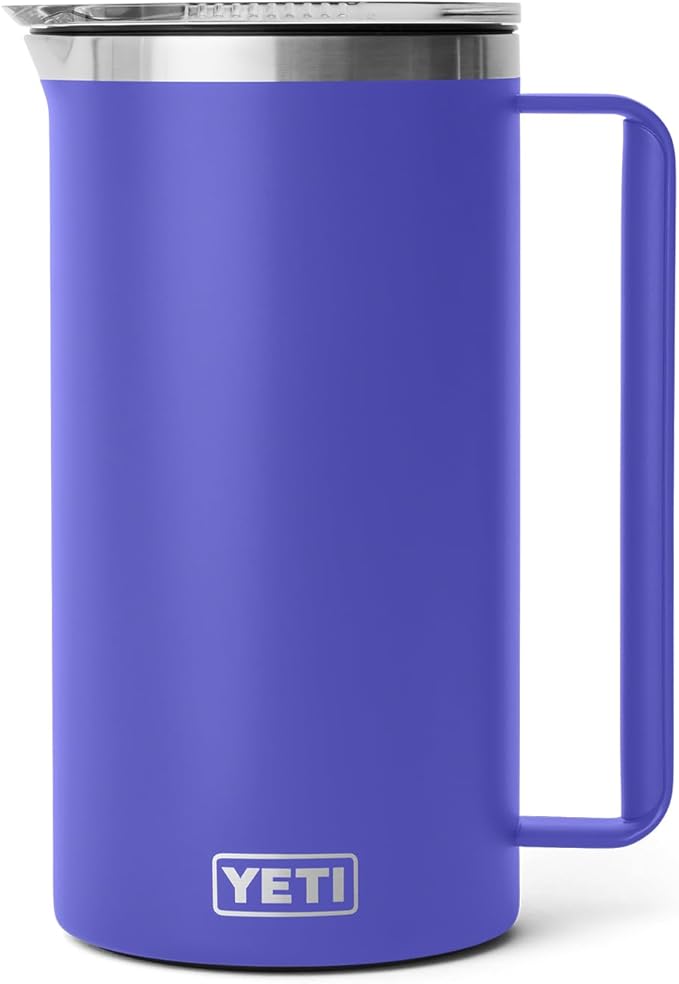 YETI Rambler 64 oz Pitcher, Vacuum Insulated, Stainless Steel with MagSlider Lid, Ultramarine Violet