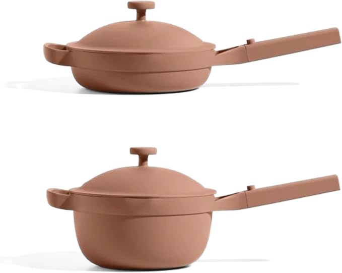 Our Place Mini Home Cook Duo - 8.5" Always Pan & Small Perfect Pot Bundle | Multi-Functional Cookware Set Replaces 18 Pieces | Spice