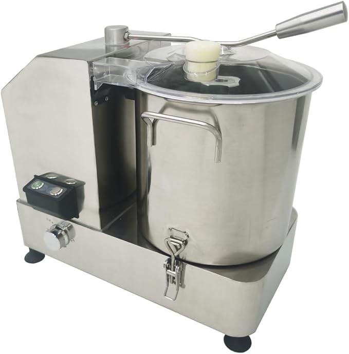 12L Commercial Food Processor Stainless Steel Electric Meat Vegetable Chopper Multifunctional Food Cutter Meat Grinder Meatball Beater 2000W Blender for Fruit Vegetable Grains Garlic