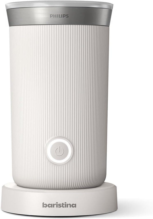 Philips Baristina Milk Frother - Foam Milk Perfectly. Hot and Cold. Dairy and Non-Dairy. Easy to Clean Baristina Espresso Machines. Milky White (BAR311/00)