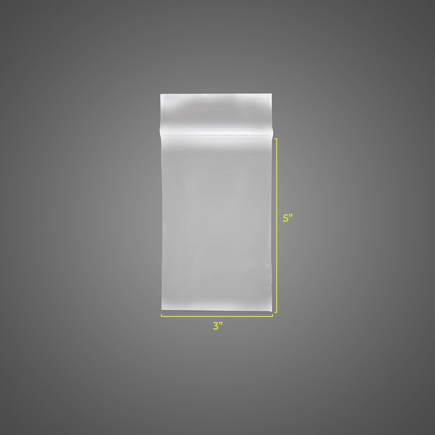 SNL Quality Zipper Lock Reclosable Clear Disposable Plastic Bags, Strong | 3" X 5" - 2 MIL - 100 Bags