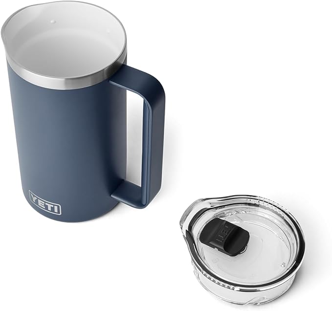 YETI Rambler 34 oz Pitcher, Vacuum Insulated, Stainless Steel with MagSlider Lid, Navy