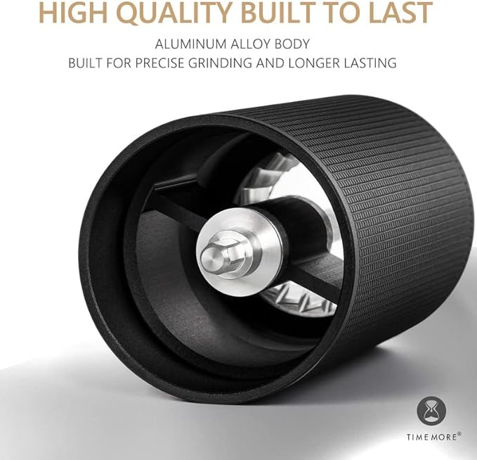 TIMEMORE Chestnut C3 ESP Manual Coffee Grinder, Hand Coffee Grinder with Internal Adjustable Grind Setting, Stainless Steel S2C Conical Burr Coffee Grinder, for Espresso to French Press - Black