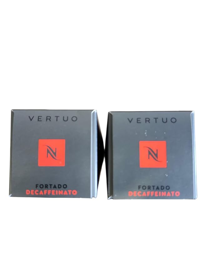 Nespresso Vertuo Fortado Decaffeinato, Gran Lungo, 30 Count Coffee Capsules