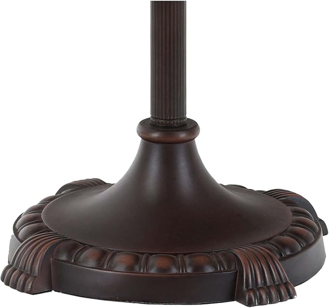 Bieye B10740 Tiffany Style Floor Lamp Replacement Base with 3-Light Pull Chain Switches Foot Switch for 16-26 inches lampshade 65 inches Tall