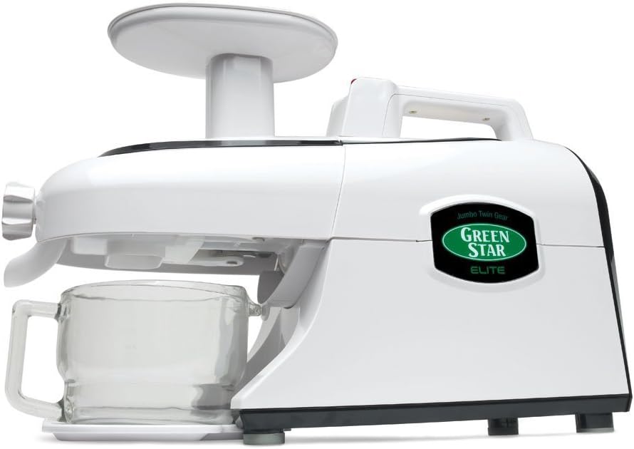 Tribest GSE-5300 Juicer with Jumbo Twin Gears, White