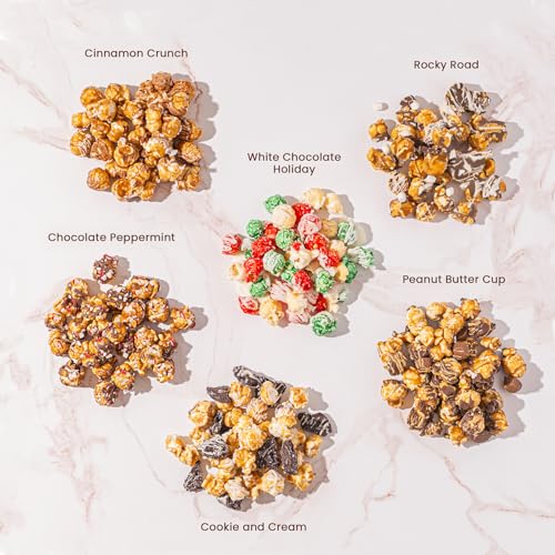 Christmas Popcorn Gift Tin - Gourmet Food Gifts - Plays Music - Chocolate & Popcorn Gift Tin, Holiday Basket - Nutcracker Suite- Bonnie and Pop