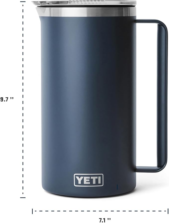 YETI Rambler 64 oz Pitcher, Vacuum Insulated, Stainless Steel with MagSlider Lid, Papaya