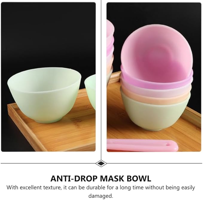 Healifty Silicone Mixing Bowls Set of 3 - Diy Facial Mask Mixing Bowls for Home Spa and Salon Use - Durable and Safe Material for Beauty Applications