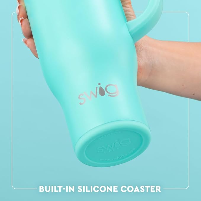 Swig Life 30oz Mega Mug, 30 oz Tumbler with Handle and Straw, Cup Holder Friendly, Dishwasher Safe, Extra Large Insulated Tumbler, Stainless Steel Bottle (Classic Nutcracker)