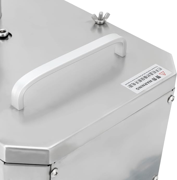 Commercial Vegetable Dicer – 200W Electric Automatic Chopper with 3 Interchangeable 304 Stainless Blades, for Restaurants & Hotels