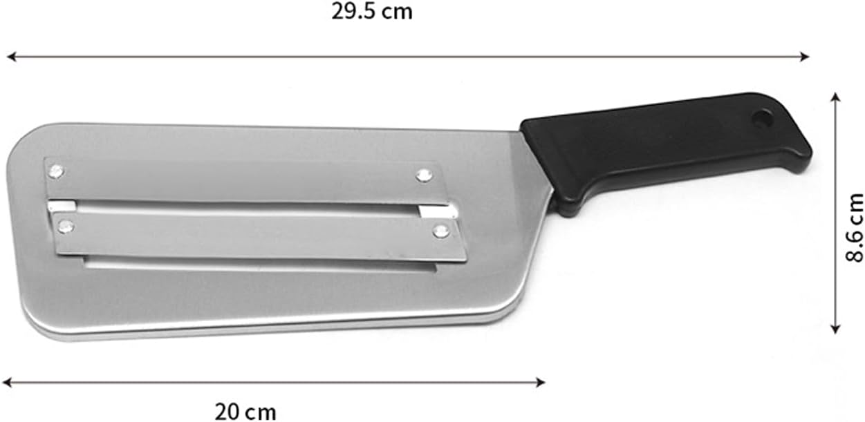 Dual Blade Julienne Cutter, Stainless Steel Shredder Slicer, Stainless Steel Cabbage Shredder for Coleslaw, Cabbage Slicer, Suitable for Vegetables and Fruits (Black+Red)