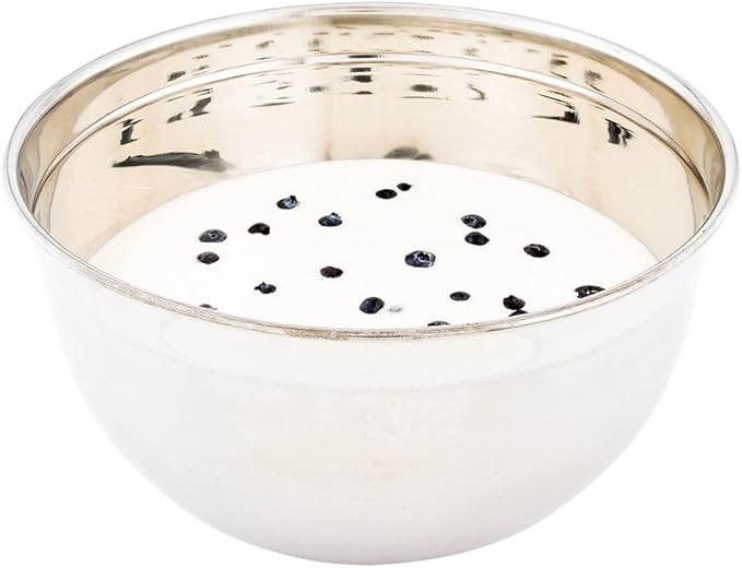 Restaurantware Met Lux 6 Quart Metal Mixing Bowls 1 German Deep Flour Bowl - Corrosion-Resistant Dishwasher-Safe Stainless Steel Metal Prep Bowl Durable For Baking And Cooking