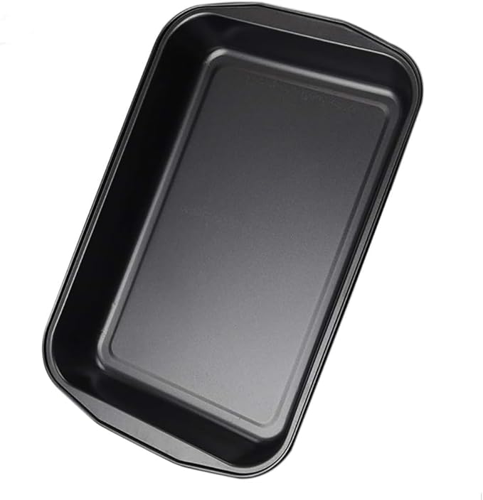 Black Large Rectangular Baking Pan Carbon Steel Non-stick Cake Mold Oven Baking Pan (Size: 16 inches long x 11 inches wide x 2 inches high)