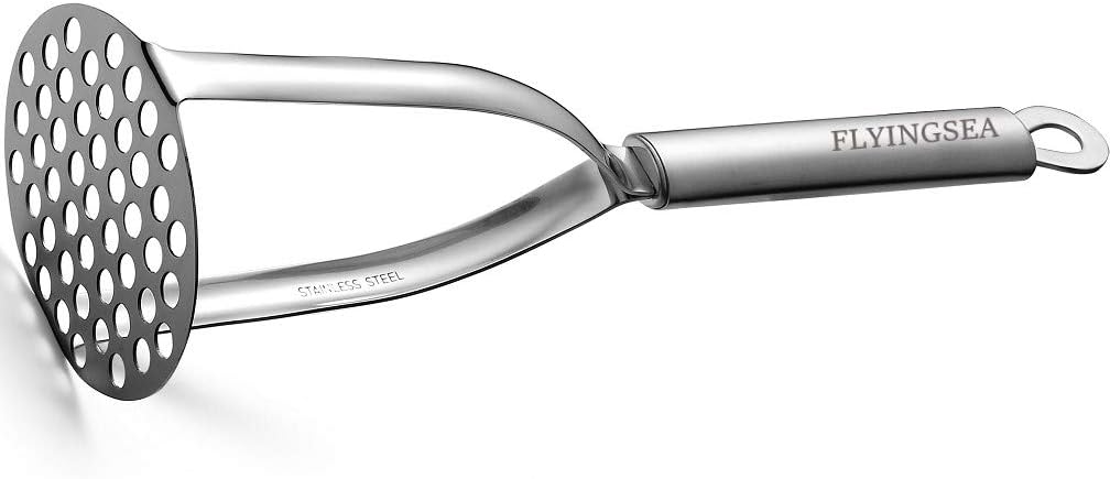 FLYINGSEA Potato Masher, Professional 18-8 Stainless Steel Potato Masher. Vegetable Masher,Cooking And Kitchen Tools.