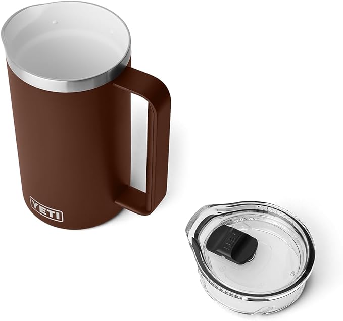 YETI Rambler 34 oz Pitcher, Vacuum Insulated, Stainless Steel with MagSlider Lid, Wetlands Brown