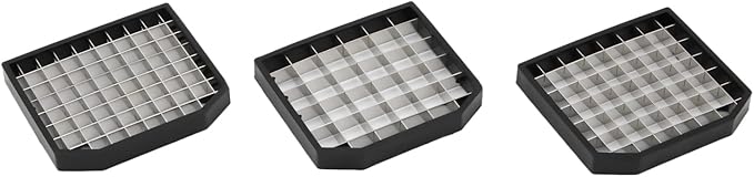 Commercial Vegetable Dicer – 200W Electric Automatic Chopper with 3 Interchangeable 304 Stainless Blades, for Restaurants & Hotels