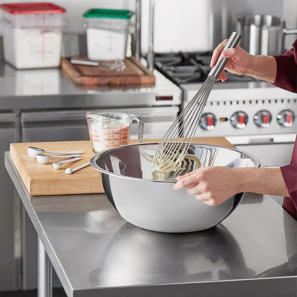 Stainless Steel 30 QT Mixing Bowl | Home & Commercial Quality | Flat Bottom | Cooking, Baking, Meal Prep [1PK]